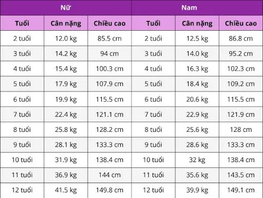 Giai đoạn phát triển chiều cao ở tuổi 15