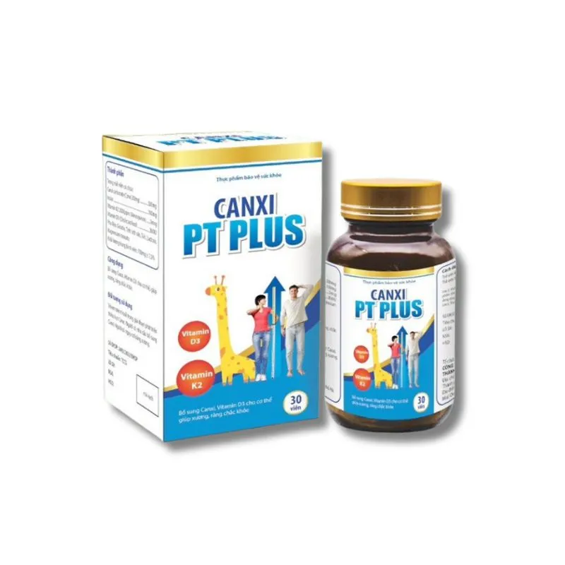 Canxi kết hợp vitamin D3 và K2